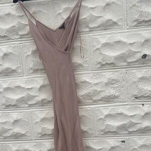 Guess Strapless Taupe Dress